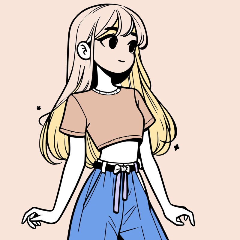 girl in a cute crop top