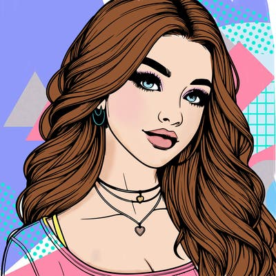 detailed realistic girl