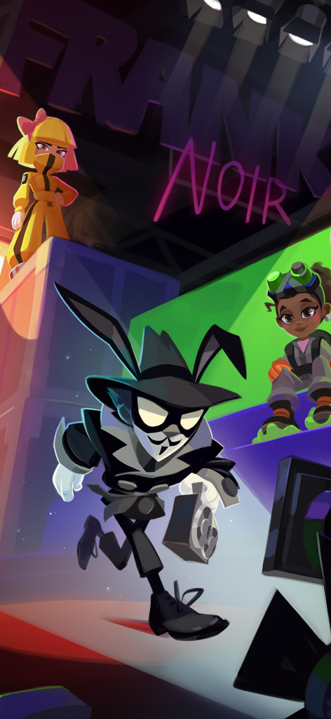 Les personnages de Subway Surfers mettant en vedette Frank Noir dans un thème de détective