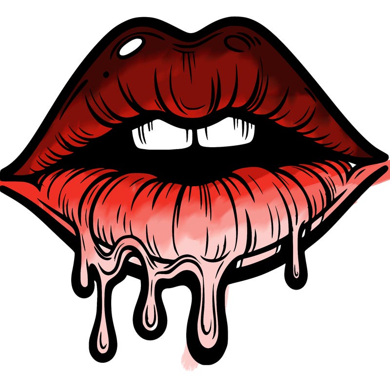 lips that look realistic and drip