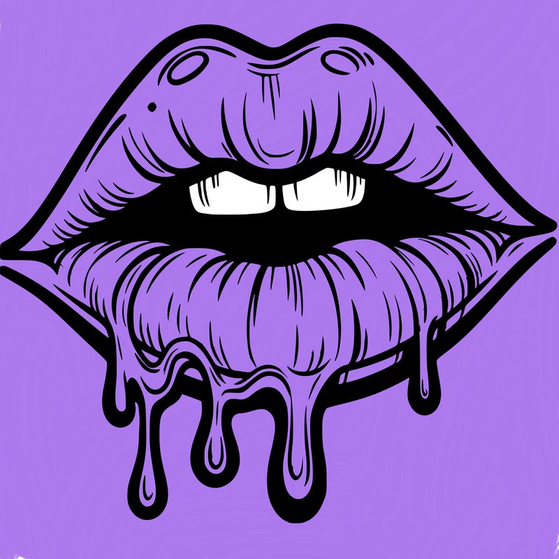 lips that look realistic and drip