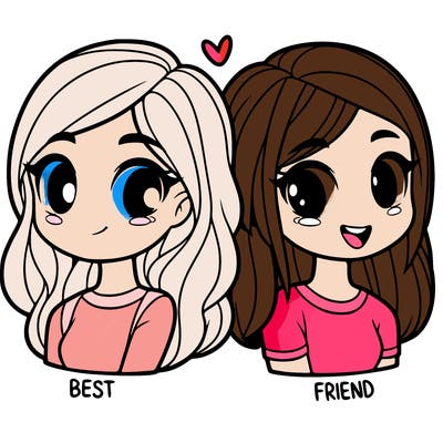 2 girl bff