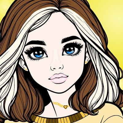 realistic girl whith cute eyes