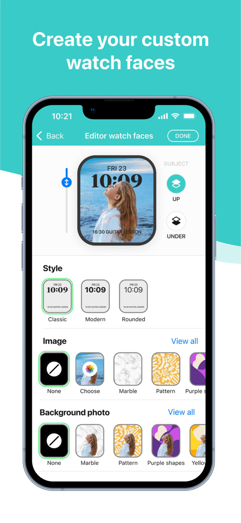 Buddywatch - Watch Faces - Éditeur de cadran personnalisé pour Apple Watch dans l'application Buddywatch