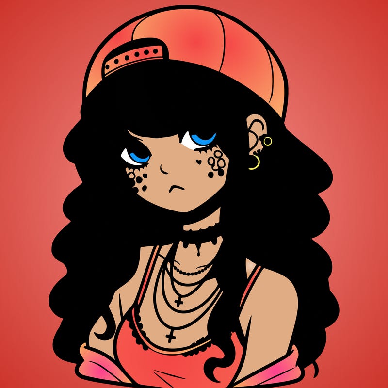 scene girl aesthetic