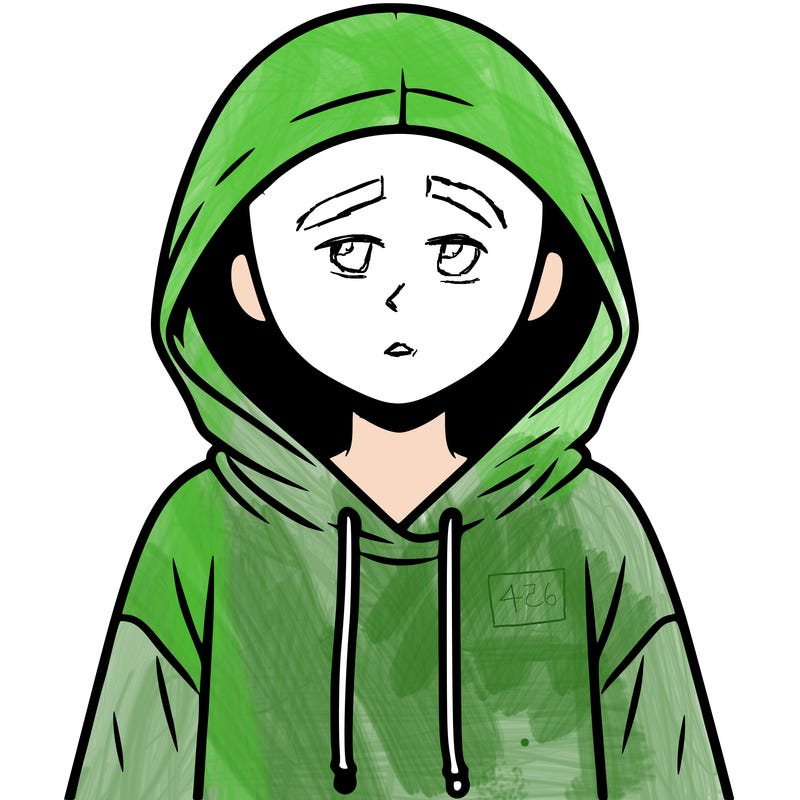 faceless girl in hoodie