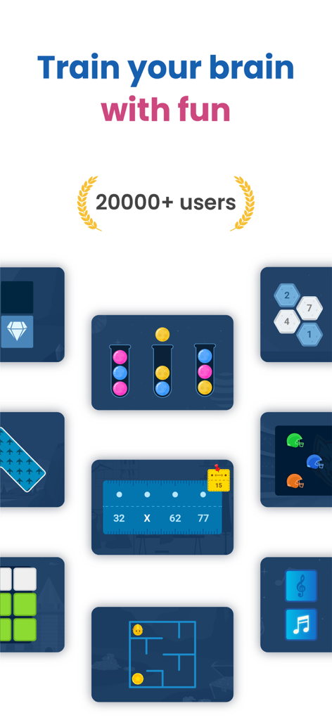 Mindfit - Brain Training Games - Overview of Mindfit brain training games with various cognitive exercises