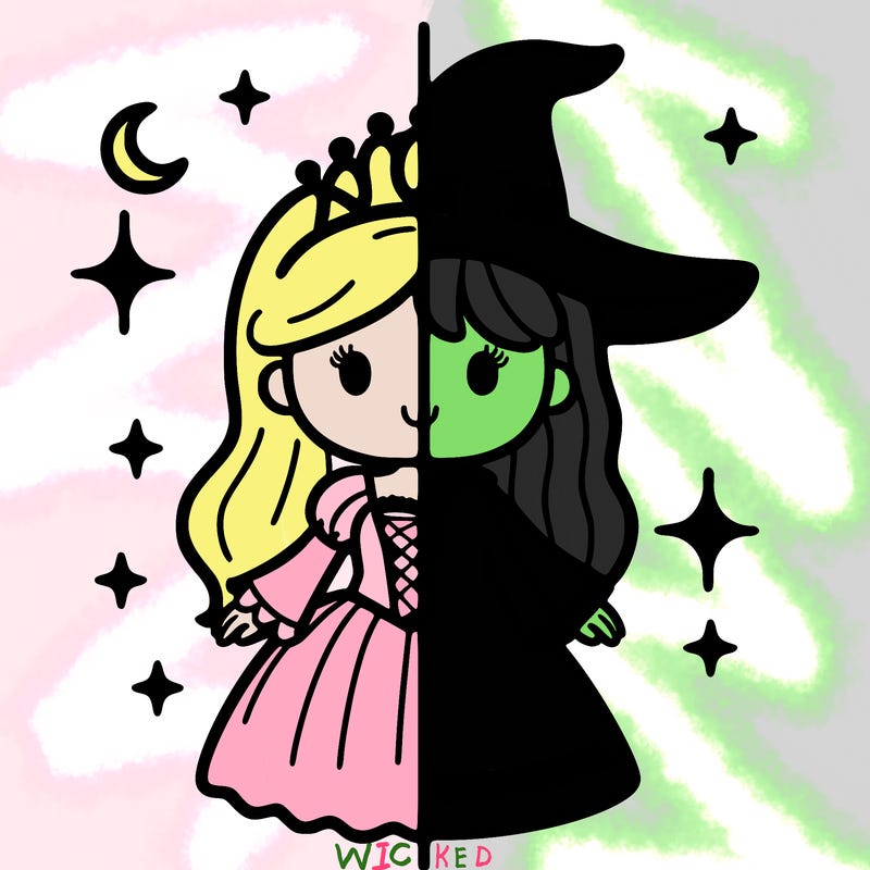 split princess and witch
