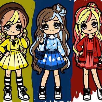 a group of girls wearing