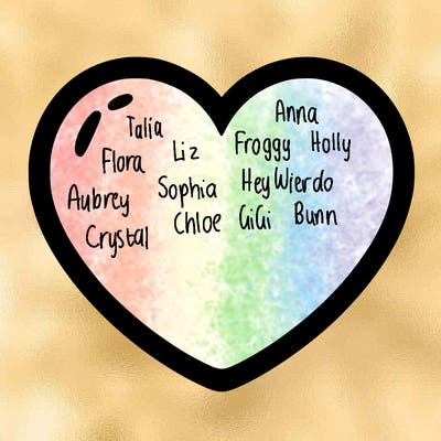 a blank heart