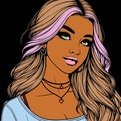 detailed realistic girl