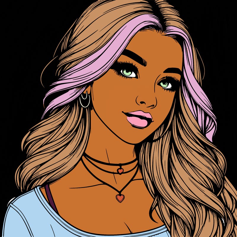 detailed realistic girl