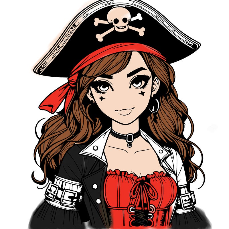 realistic pirate girl
