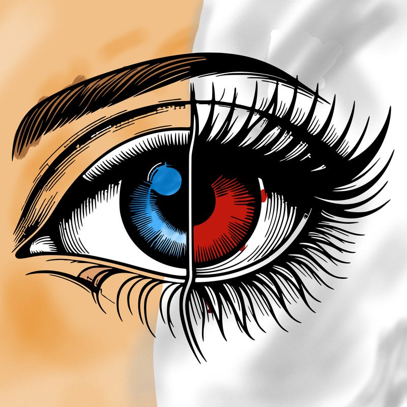 realistic eye split