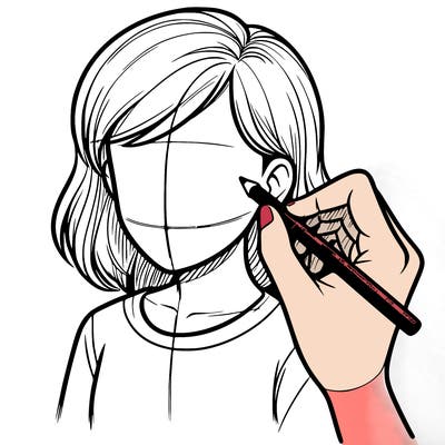 drawing a realistic person