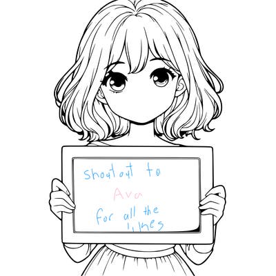 girl holding a blank sign realistic