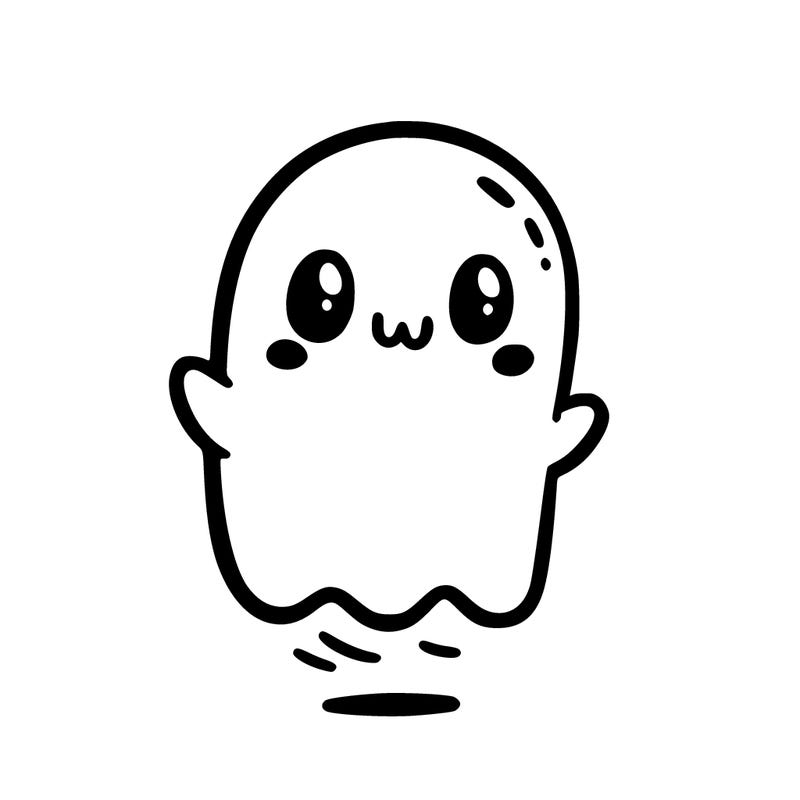 cute ghost in halloween