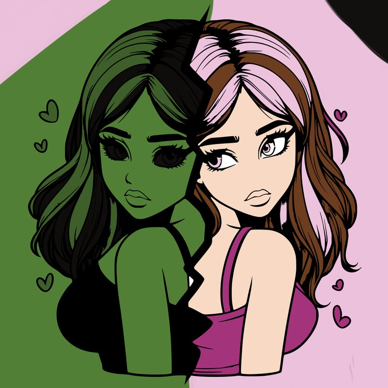 realistic girl split