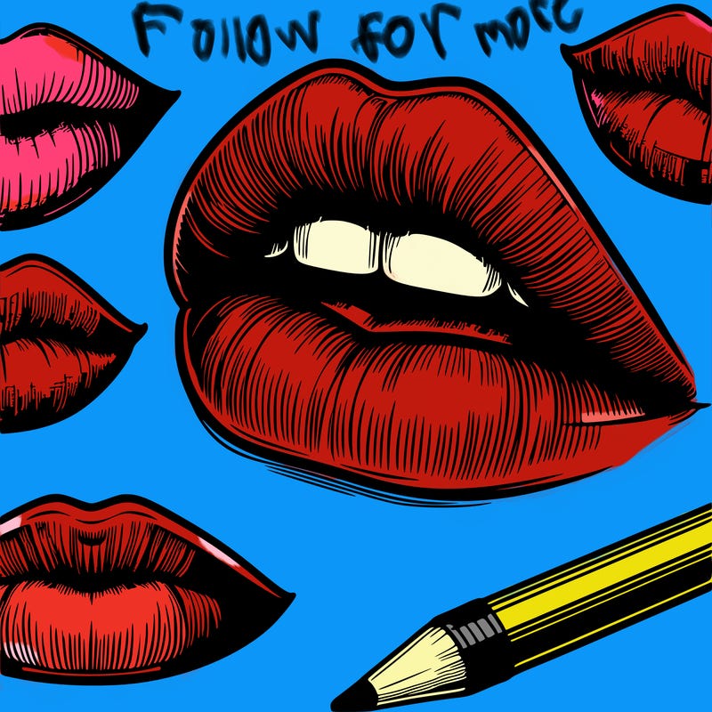 realistic  lips