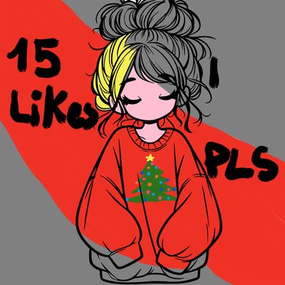 girl with baggy sweatshirt and messy bun