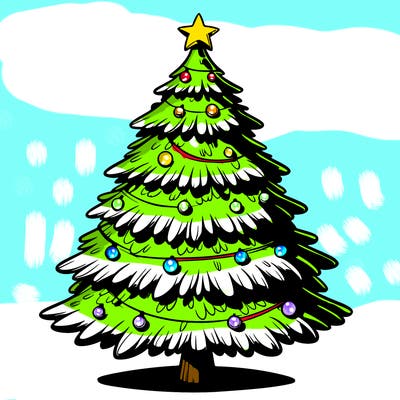 realistic christmas tree