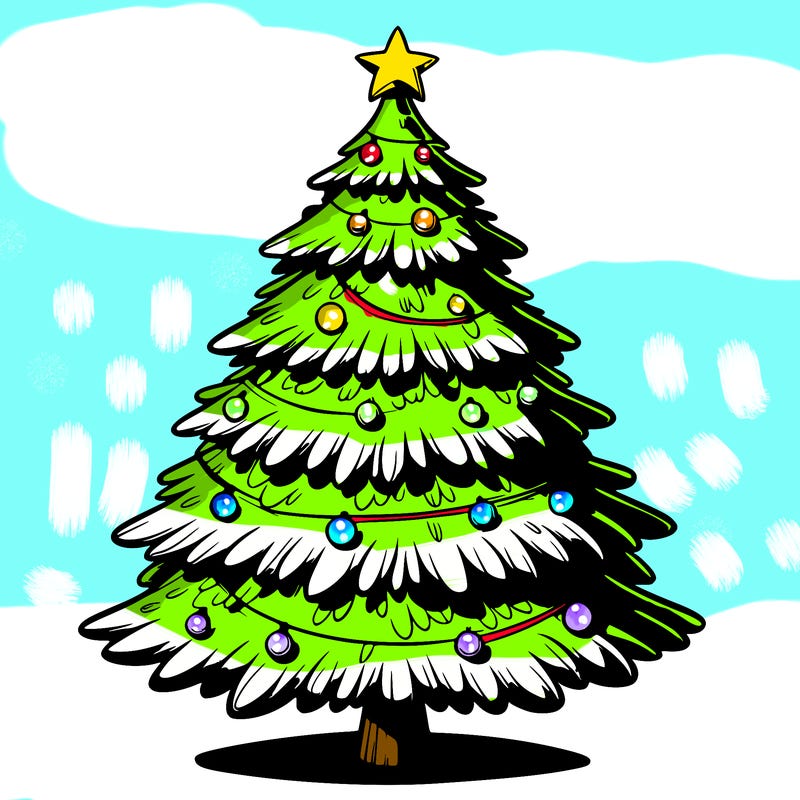 realistic christmas tree