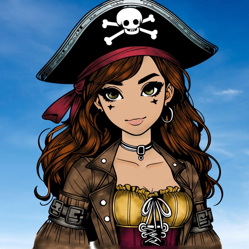 realistic pirate girl