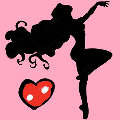realistic woman dancer