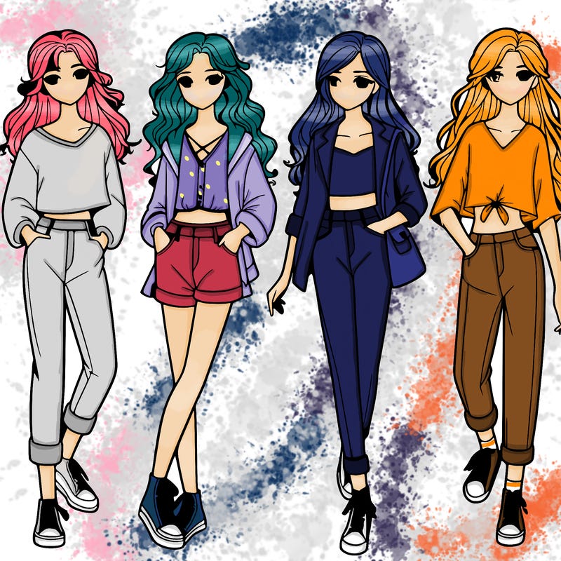 five realistic girls