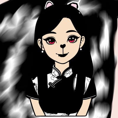 realistic asian girl wearing qipao