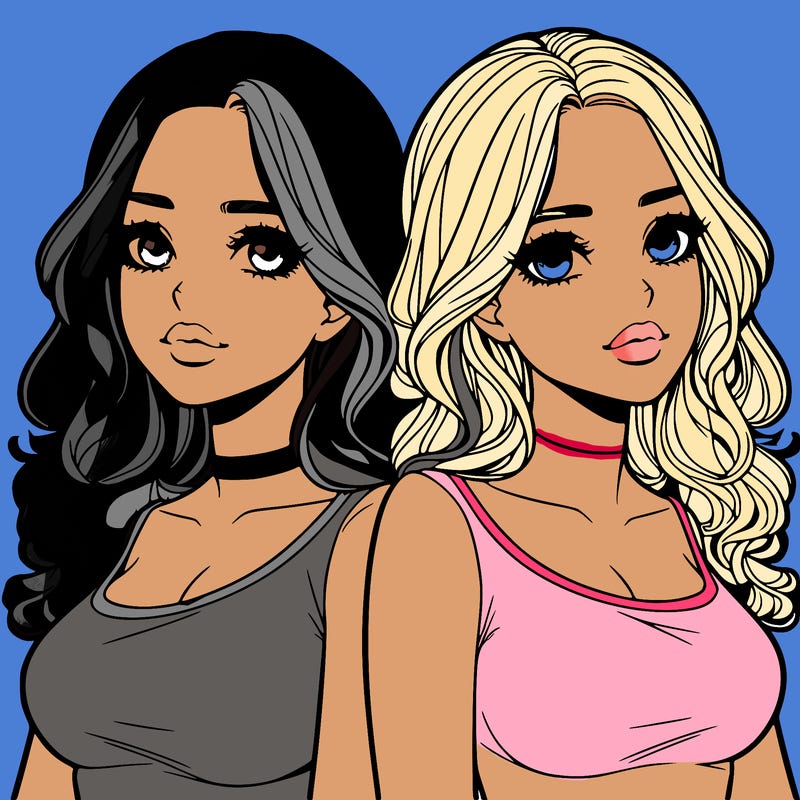 realistic twin sisters