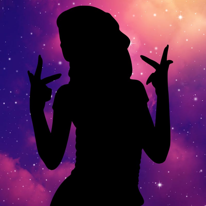 realistic teenage girl with braids and a beanie and crop top doing 🫶🏼