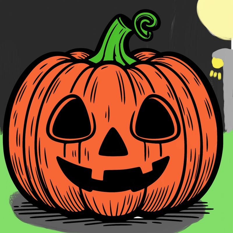 halloween pumpkin drawing