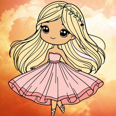 pretty girl with flowy dress