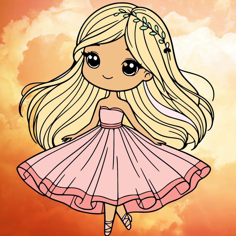 pretty girl with flowy dress