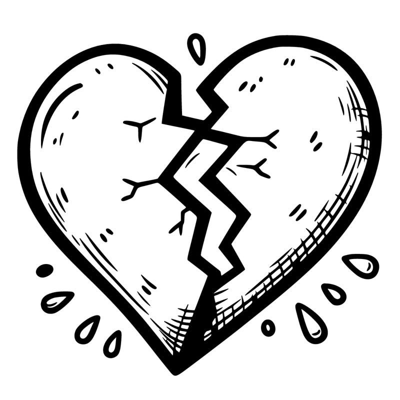 a broken heart