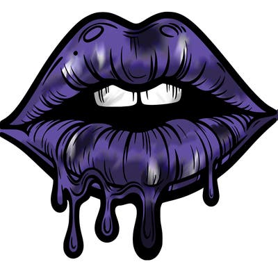 lips that look realistic and drip