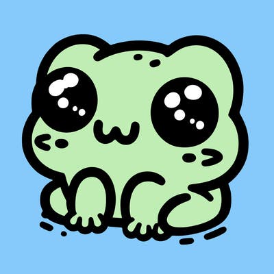 frog kawaii.