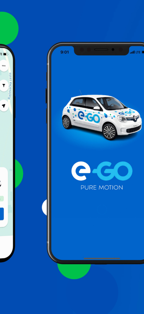 e-GO Pure motion - Carsharing - Travel App | MWM