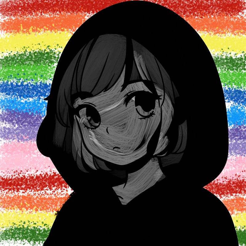 girl with short hair in hoodie