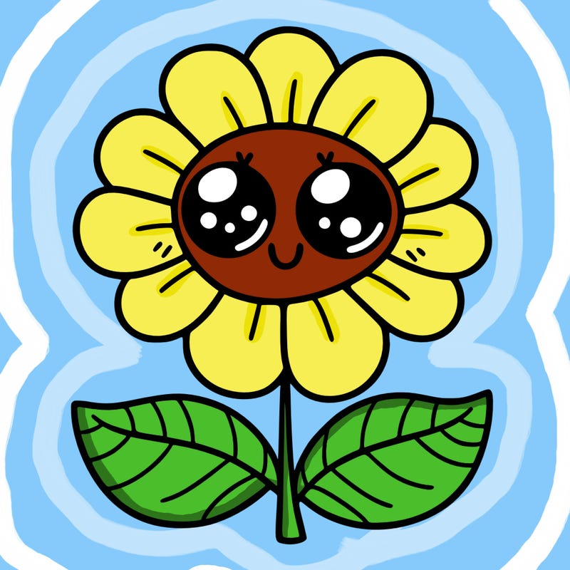 flower with eyes
