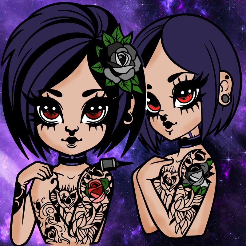 tattoo goth girl