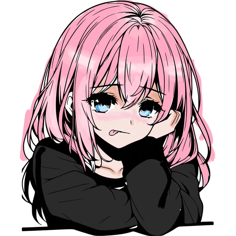 depressed girl realistic anime