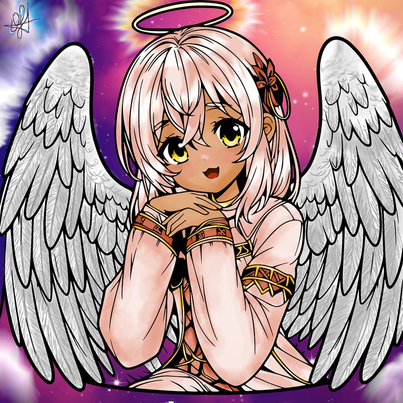 manga angel realistic