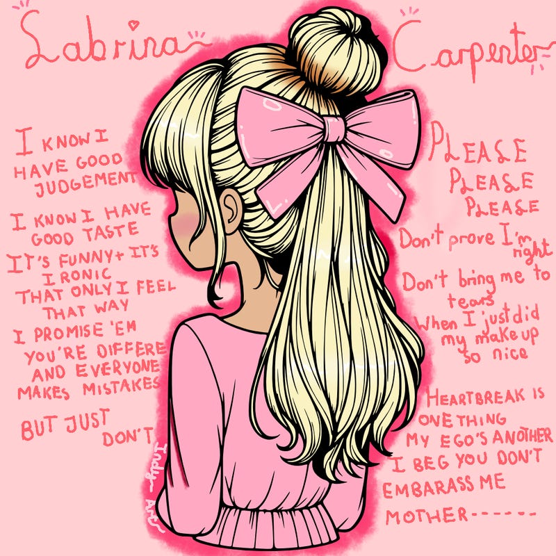 realistic girl  with hip length hair a bun and a big bow on the back of head