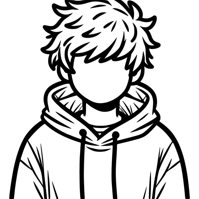 a guy with a hoodie and fuzzy hair
