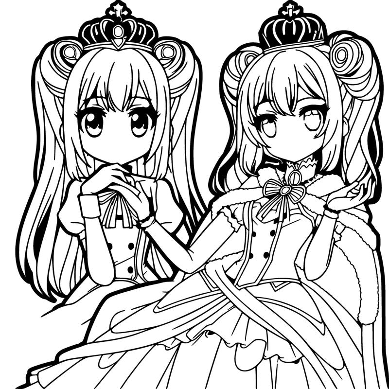 queen anime girl