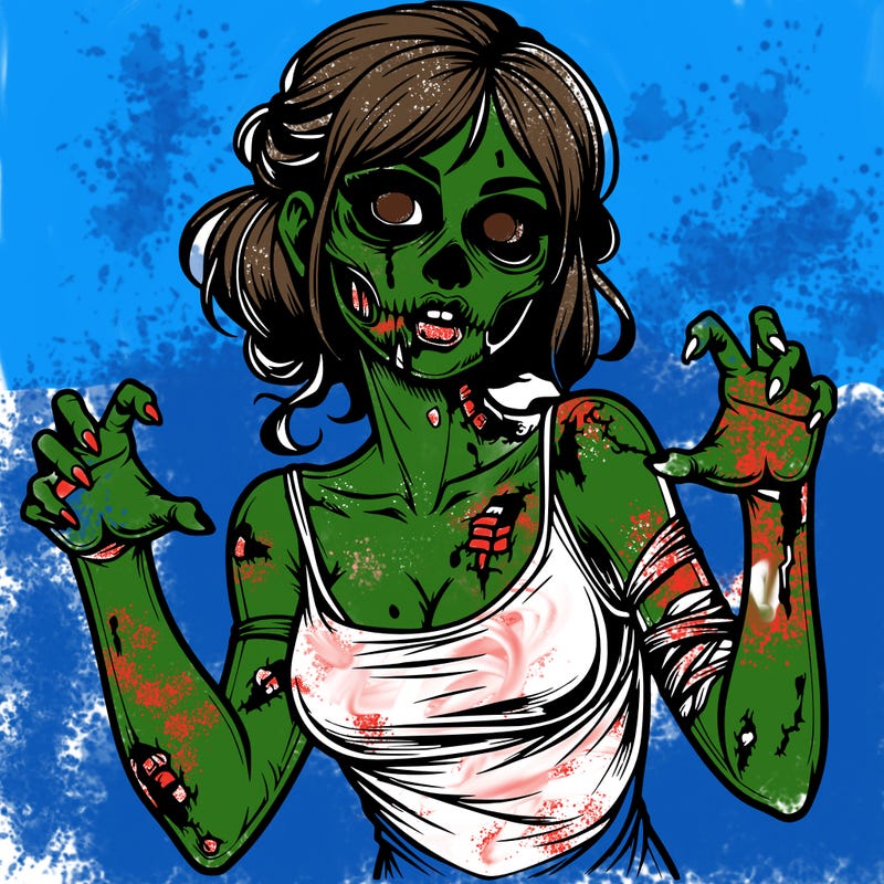 realistic zombie girl