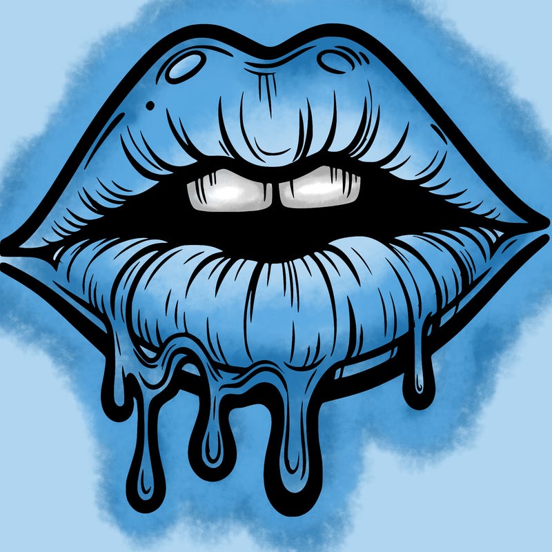 lips that look realistic and drip