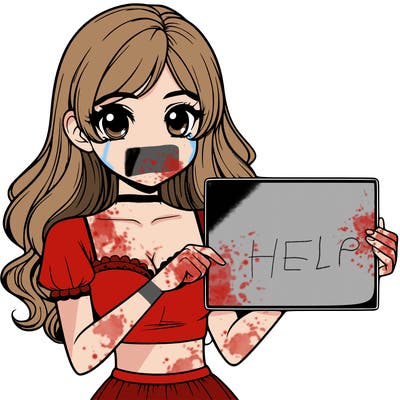 realistic pretty girl holding blank sign